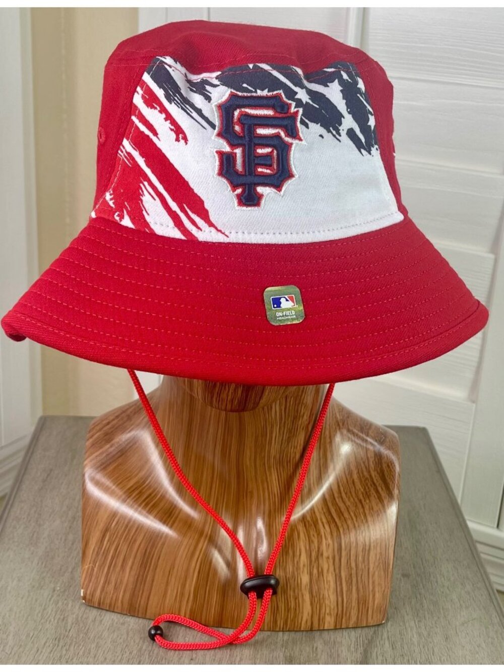 New Era MLB San Francisco Giants 2022 4th of July Red Bucket Hat - OSFM - NWT